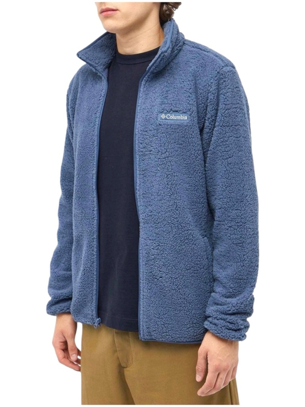 Columbia Smoke Blue Rugged Ridge Sherpa Fleece Jacket (M)